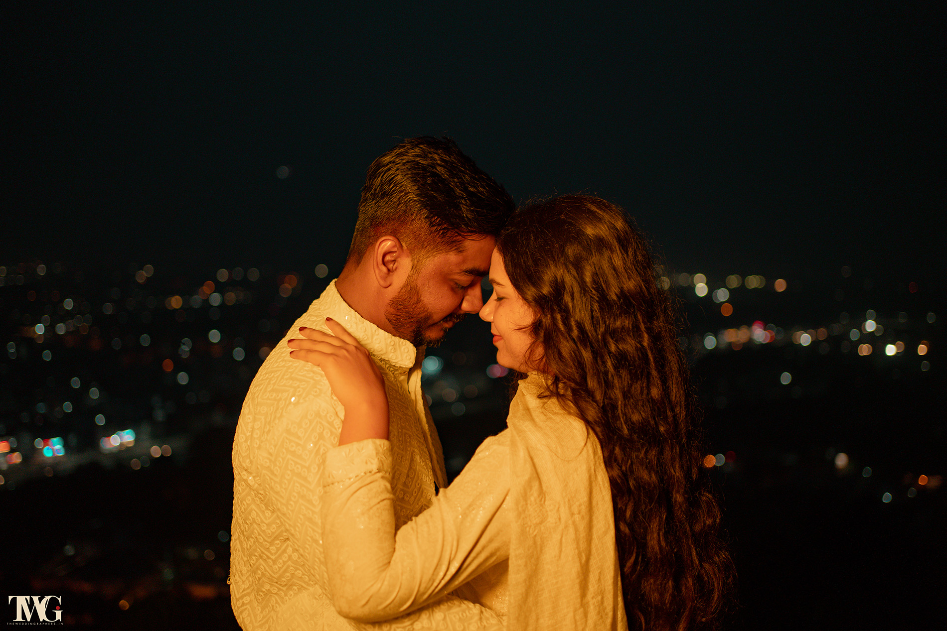 Romantic couple portrait